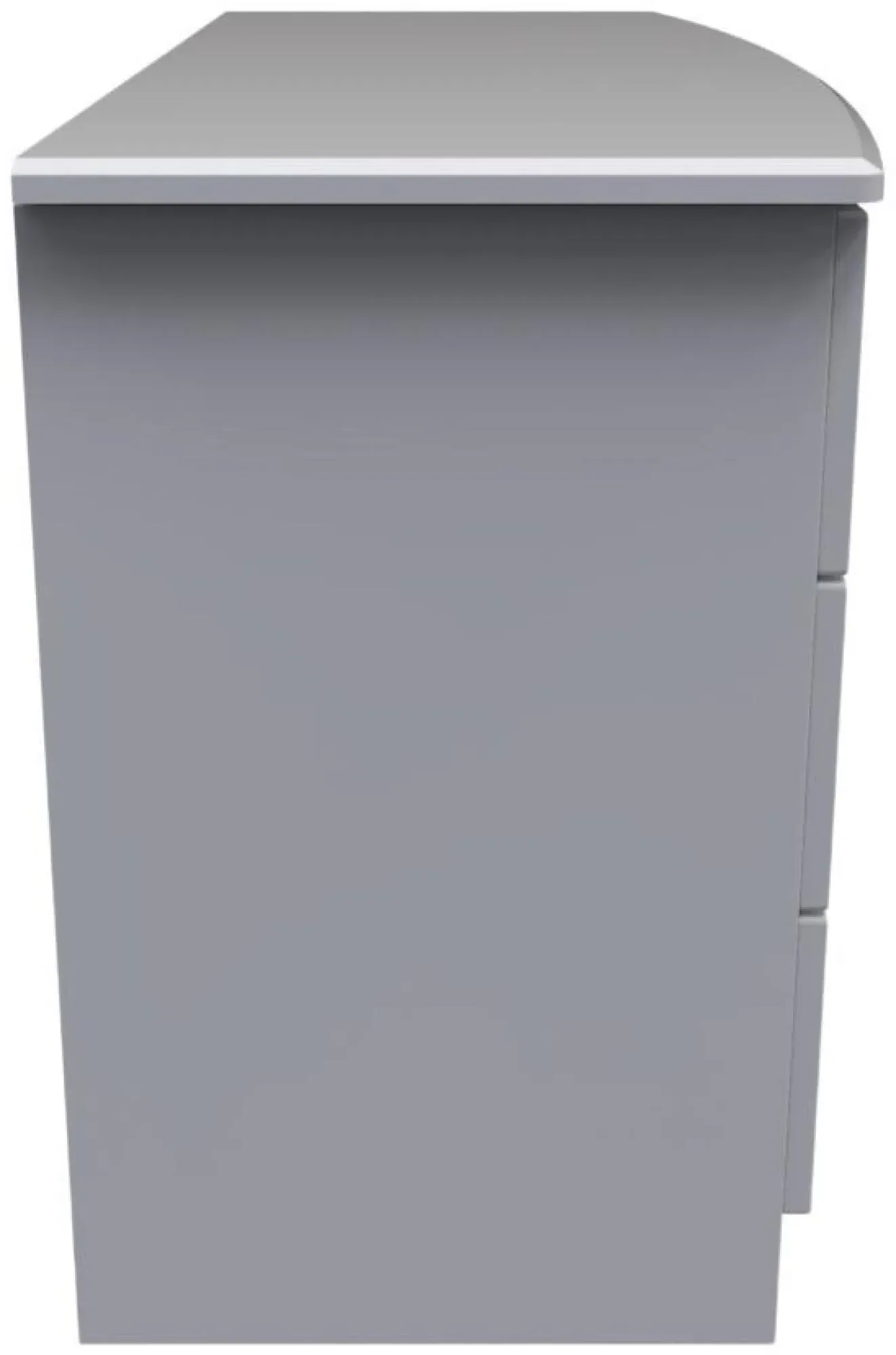 Bella 6 Drawer Midi Dresser - Grey