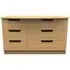 Bella 6 Drawer Midi Dresser - Oak