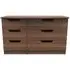 Bella 6 Drawer Midi Dresser - Walnut