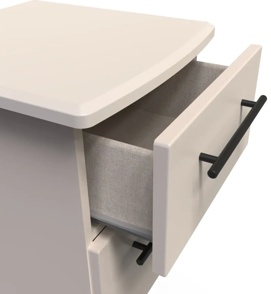 Beverley 2 Drawer Bedside Cabinet - Kashmir