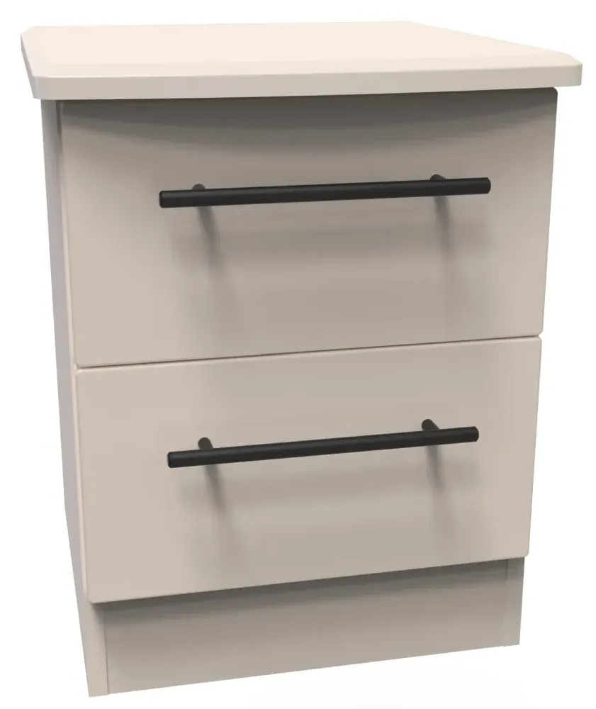 Beverley 2 Drawer Bedside Cabinet - Kashmir