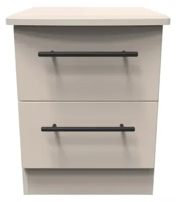 Beverley 2 Drawer Bedside Cabinet - Kashmir