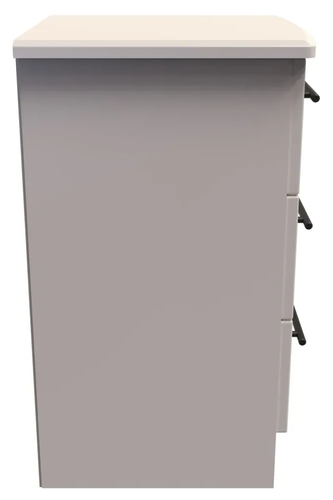 Beverley 3 Drawer Bedside Cabinet - Kashmir, Particle Wood