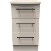 Beverley 3 Drawer Bedside Cabinet - Kashmir, Particle Wood