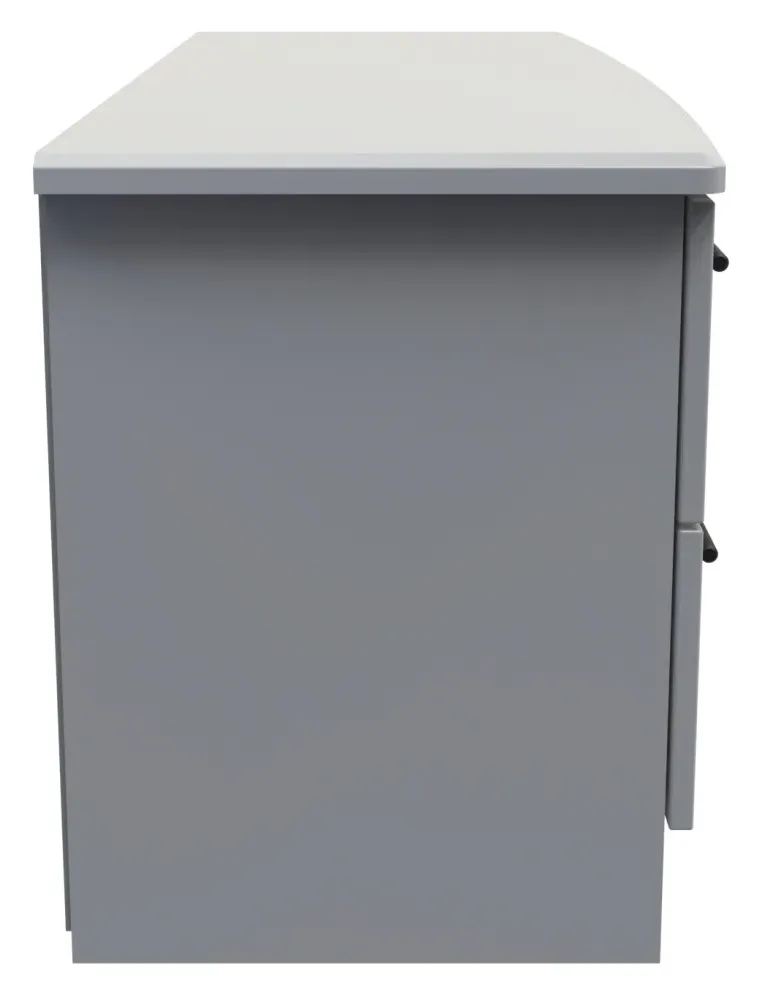 Beverley 4 Drawer Bed Box - Dusk Grey, Particle Wood