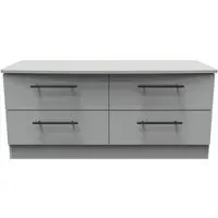 Beverley 4 Drawer Bed Box - Dusk Grey, Particle Wood