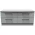 Beverley 4 Drawer Bed Box - Dusk Grey, Particle Wood