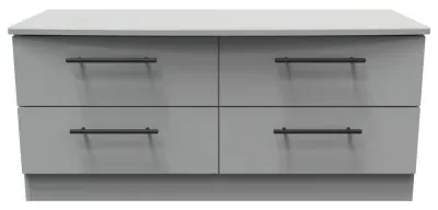 Beverley 4 Drawer Bed Box - Dusk Grey, Particle Wood image