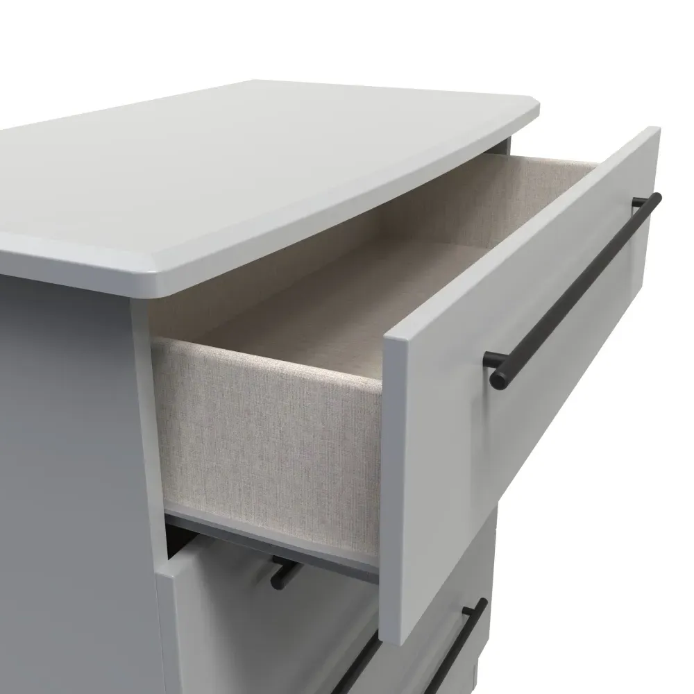 Beverley 4 Drawer Chest - Grey