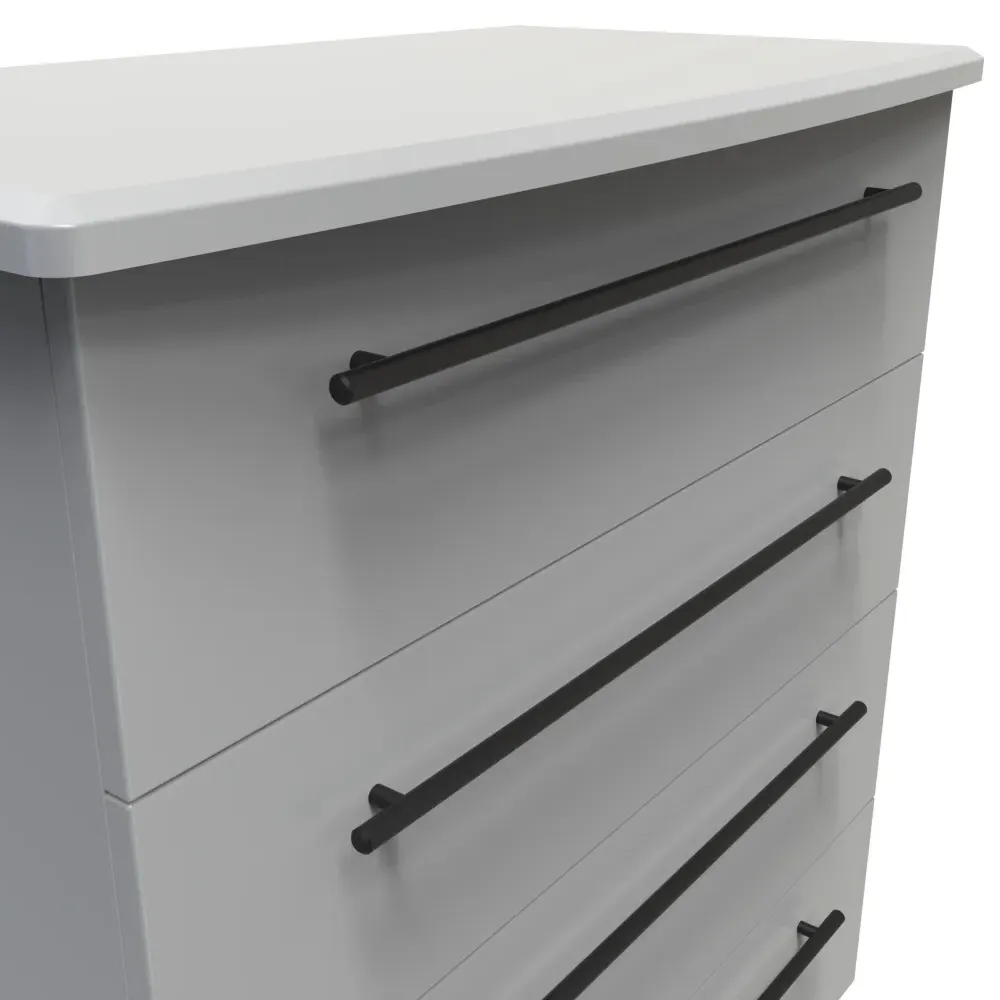 Beverley 4 Drawer Chest - Grey