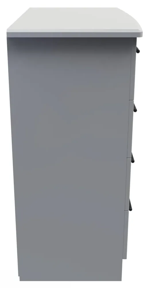 Beverley 4 Drawer Chest - Grey