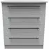 Beverley 4 Drawer Chest - Grey
