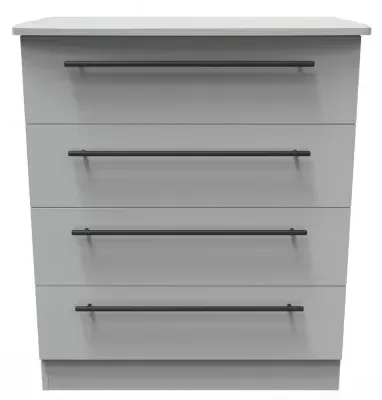 Beverley 4 Drawer Chest - Grey