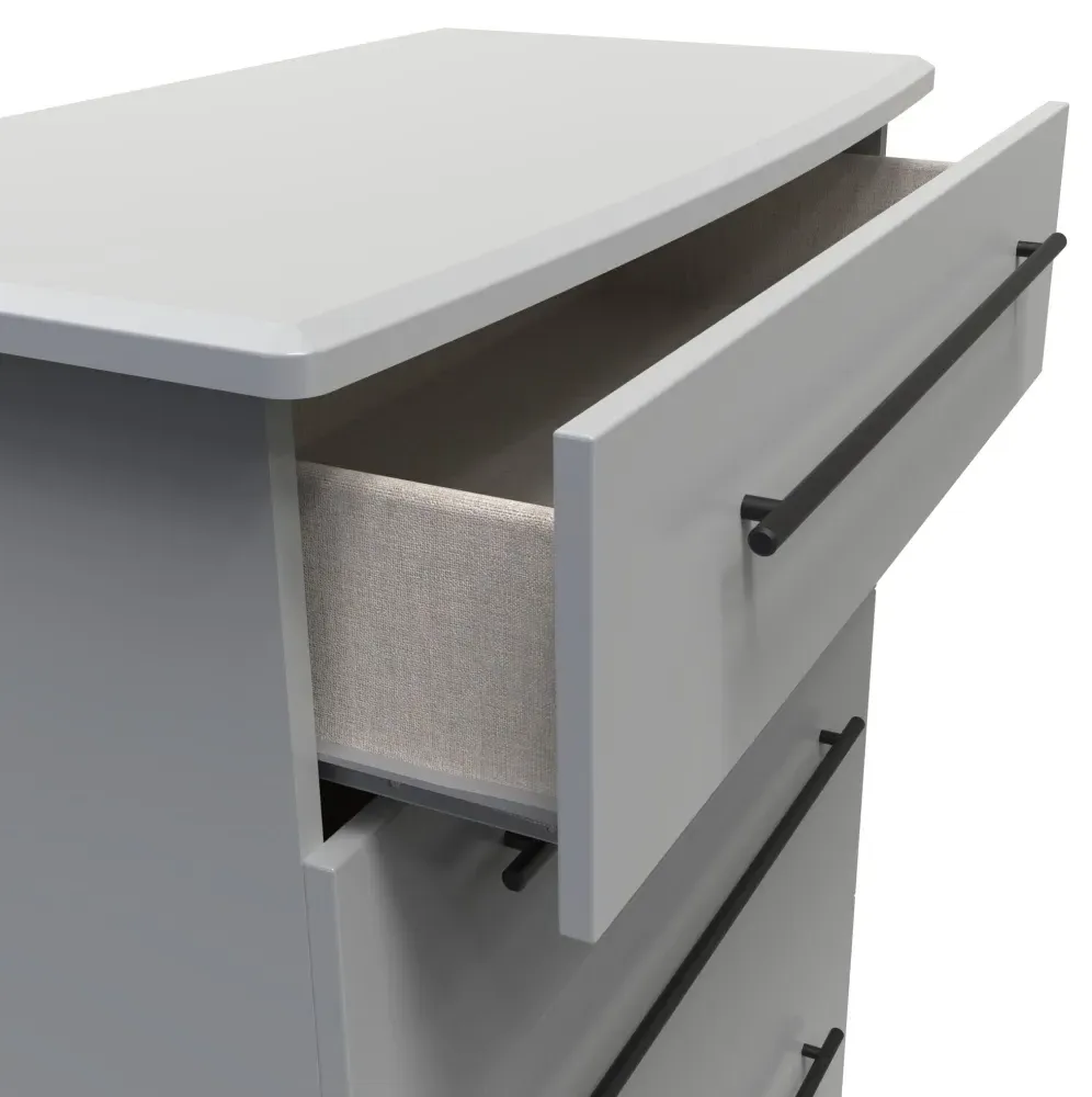 Beverley 4 Drawer Deep Chest - Dusk Grey
