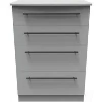 Beverley 4 Drawer Deep Chest - Dusk Grey