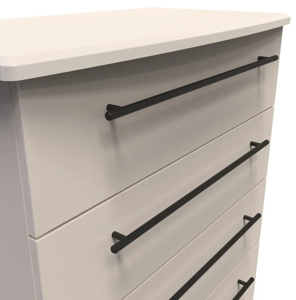 Beverley 5 Drawer Chest - Cashmere