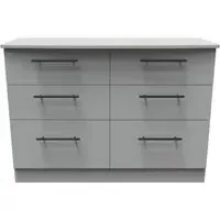 Beverley 6 Drawer Midi Chest - Dusk Grey