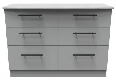 Beverley 6 Drawer Midi Chest - Dusk Grey image