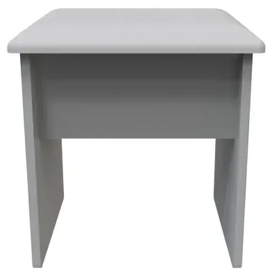 Beverley Padded Dressing Stool - Dusk Grey image