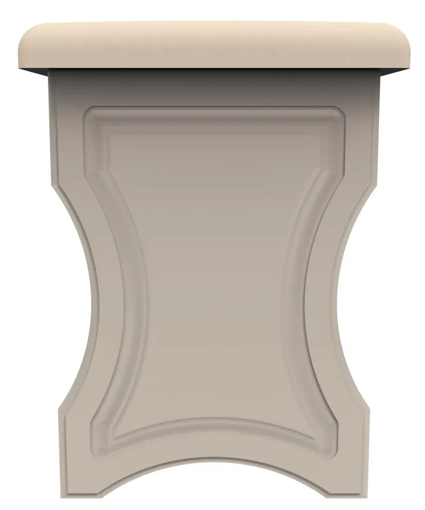 Beverley Padded Dressing Stool - Kashmir