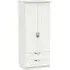 Camden 2 Door 2 Drawer Double Wardrobe - Light Grey