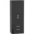 Camden 2 Door 2 Drawer Tall Wardrobe - Black Gloss