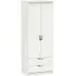 Camden 2 Door 2 Drawer Tall Wardrobe - Light Grey