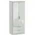 Camden 2 Door Combi Wardrobe with Mirror - Cashmere