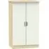 Camden 2-Door Midi Wardrobe - Cashmere, Oak Effect