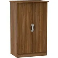 Camden 2-Door Midi Wardrobe - Noche Walnut
