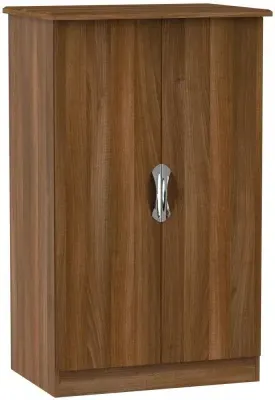 Camden 2-Door Midi Wardrobe - Noche Walnut