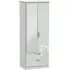 Camden 2 Door Tall Combi Wardrobe with Mirror - Cashmere