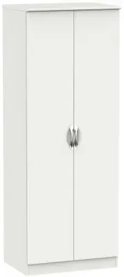 Camden 2 Door Tall Hanging Wardrobe - Light Grey