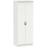 Camden 2 Door Tall Wardrobe - Light Grey