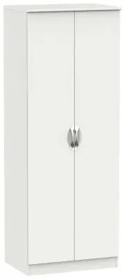Camden 2 Door Tall Wardrobe - Light Grey image