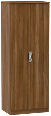 Camden 2 Door Tall Wardrobe - Noche Walnut