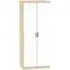 Camden 2 Door Wardrobe - White Gloss, Oak