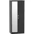 Camden 2 Door Wardrobe with Mirror - Black Gloss