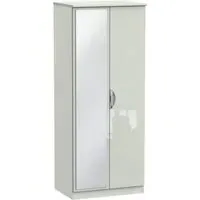 Camden 2 Door Wardrobe with Mirror - Cashmere
