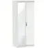 Camden 2 Door Wardrobe with Mirror - Light Grey