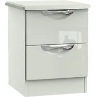 Camden 2 Drawer Bedside Cabinet - Cashmere