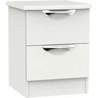 Camden 2 Drawer Bedside Cabinet - Light Grey