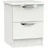 Camden 2 Drawer Bedside Cabinet - Light Grey