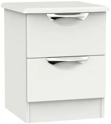 Camden 2 Drawer Bedside Cabinet - Light Grey image