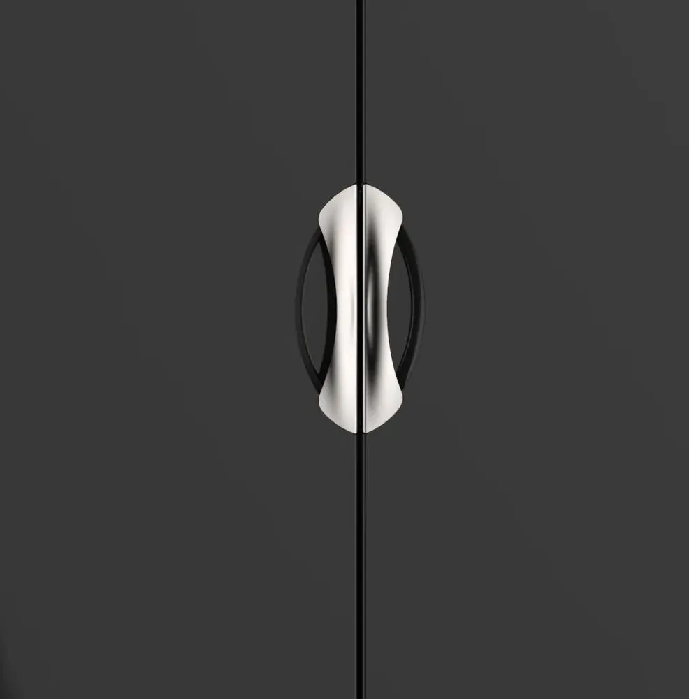 Camden 3 Door Tall Triple Wardrobe - Black Gloss