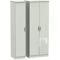 Camden 3 Door Tall Wardrobe - Cashmere