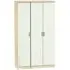 Camden 3 Door Tall Wardrobe - Cashmere, Oak Effect