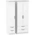 Camden 3 Door Tall Wardrobe with 4 Drawers - White Matt