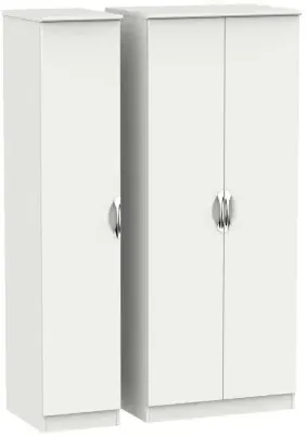 Camden 3 Door Triple Wardrobe - Light Grey image