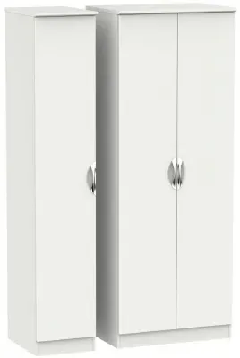Camden 3 Door Triple Wardrobe - Light Grey image